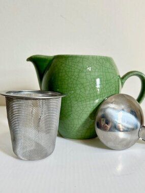 Zero Japan Green Crackle Glaze Teapot w Infuser Ceramic Tea Pot